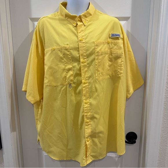 Columbia Other - Columbia Men's Sportswear PFG Performance Fishing Gear Yellow Shirt Omni Shade